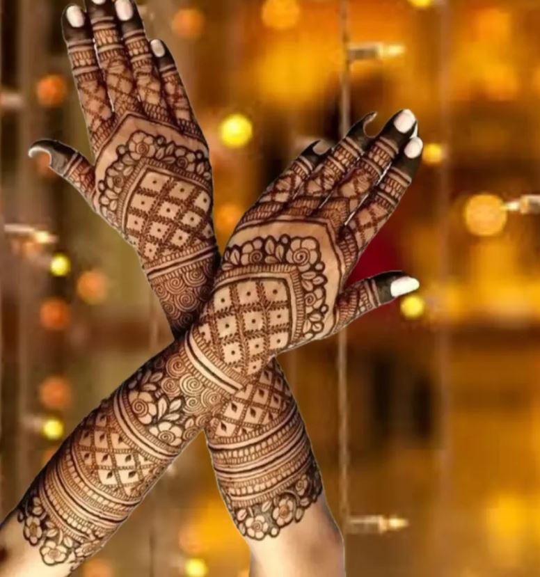 Arabic front hand simple mehndi wedding mehndi design 2025.