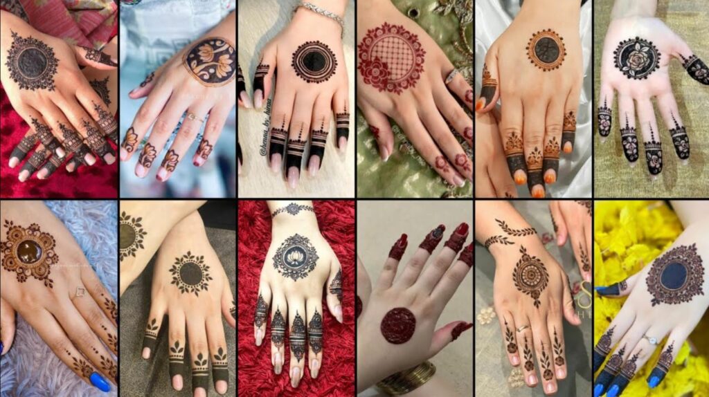 front hand simple mehndi design