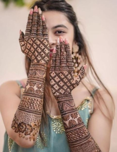 front hand simple mehndi design tikki easy and beautiful