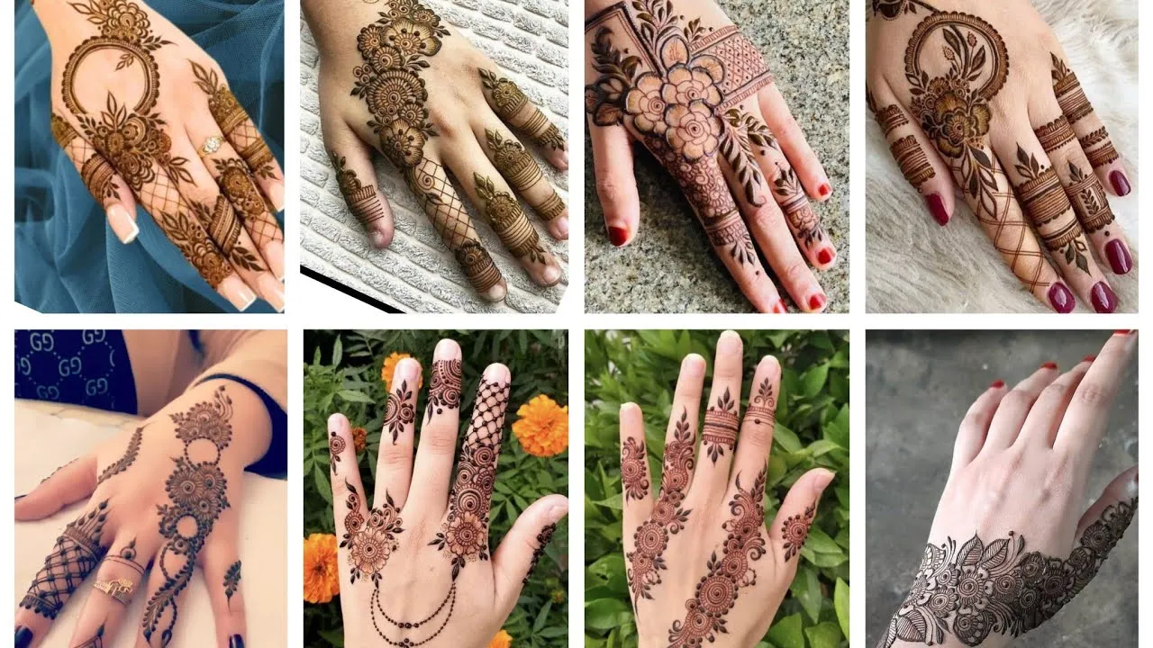 Floral Finger Mehndi Design