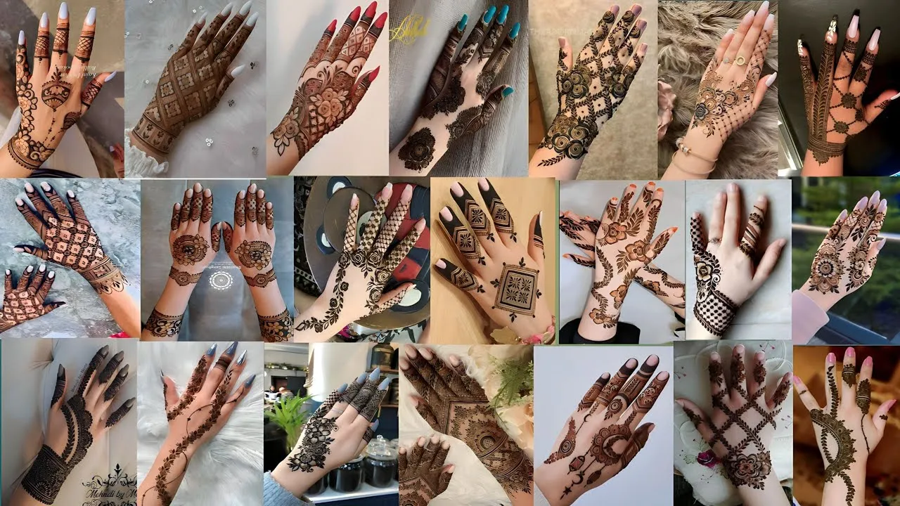 Arabic Finger Mehndi Design