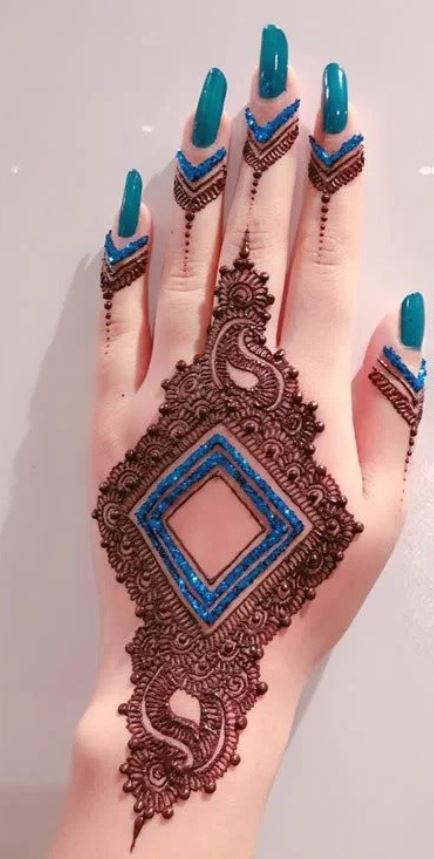 front hand simple mehndi design tikki easy and beautiful