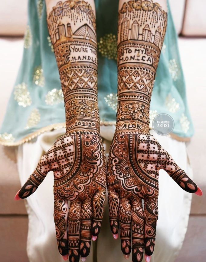 front hand simple mehndi design easy and beautiful 2025