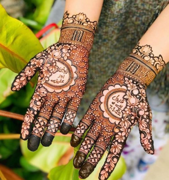 front hand simple mehndi design easy and beautiful 2025