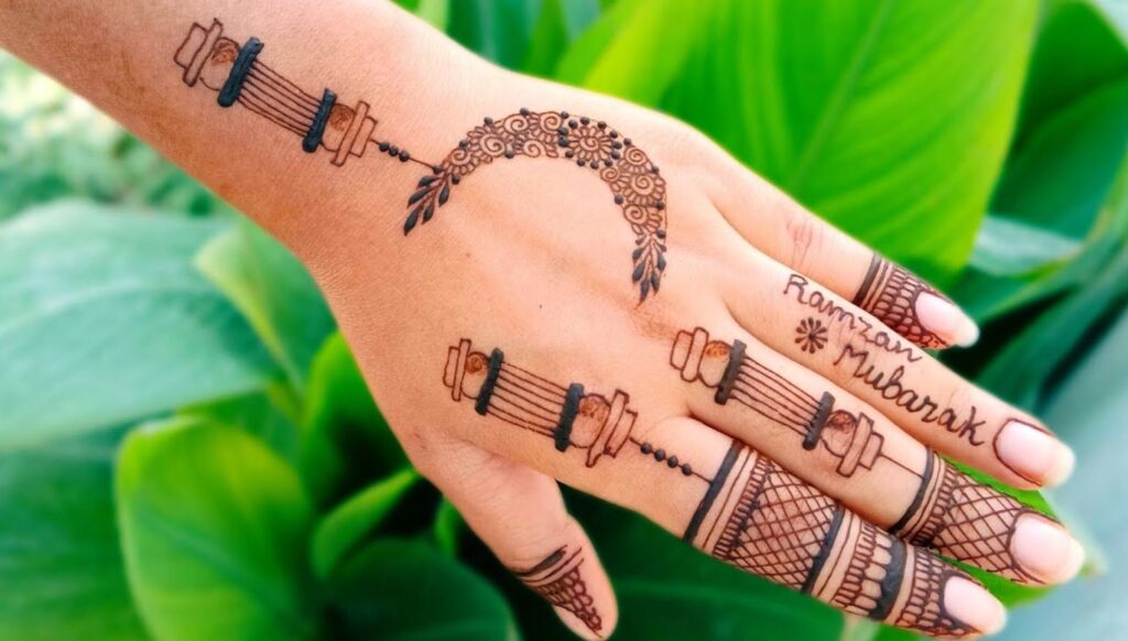 Arabic Mehndi Design Simple Front Hand Easy and Beautiful for Ramadan Kareem