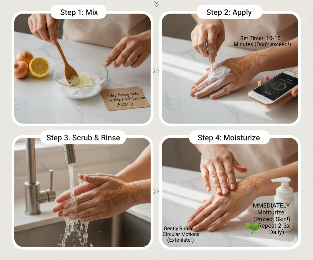 How to remove henna from hands instantly at home step by step process