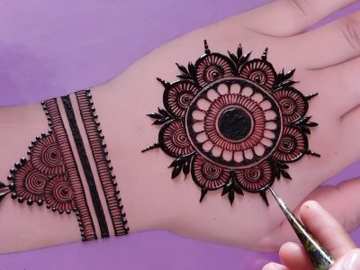 Mehndi Design Latest Easy and Beautiful Front Hand Simple Mehndi Design